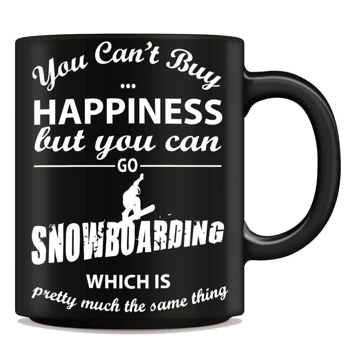 "You Can't Buy Happiness But You Can Go Snowboarding" Mug - OutdoorsAdventurer