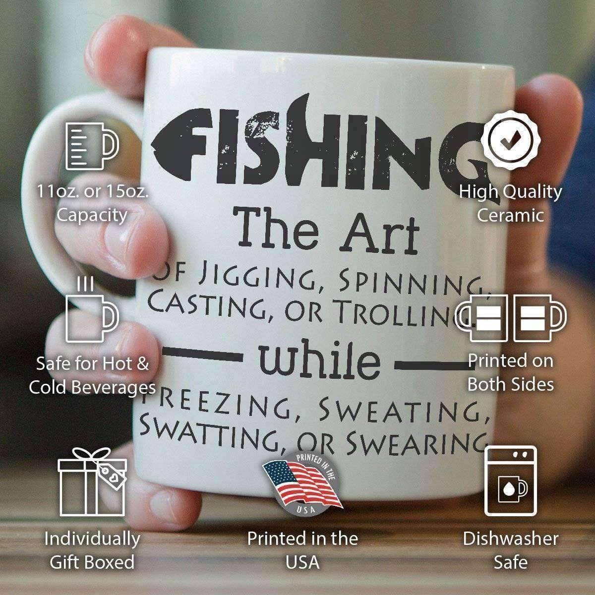 The Art Of Fishing Mug - OutdoorsAdventurer