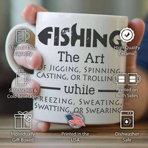 The Art Of Fishing Mug - OutdoorsAdventurer