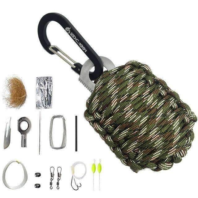 Paracord  Carabiner Outdoor Survival Tool - OutdoorsAdventurer