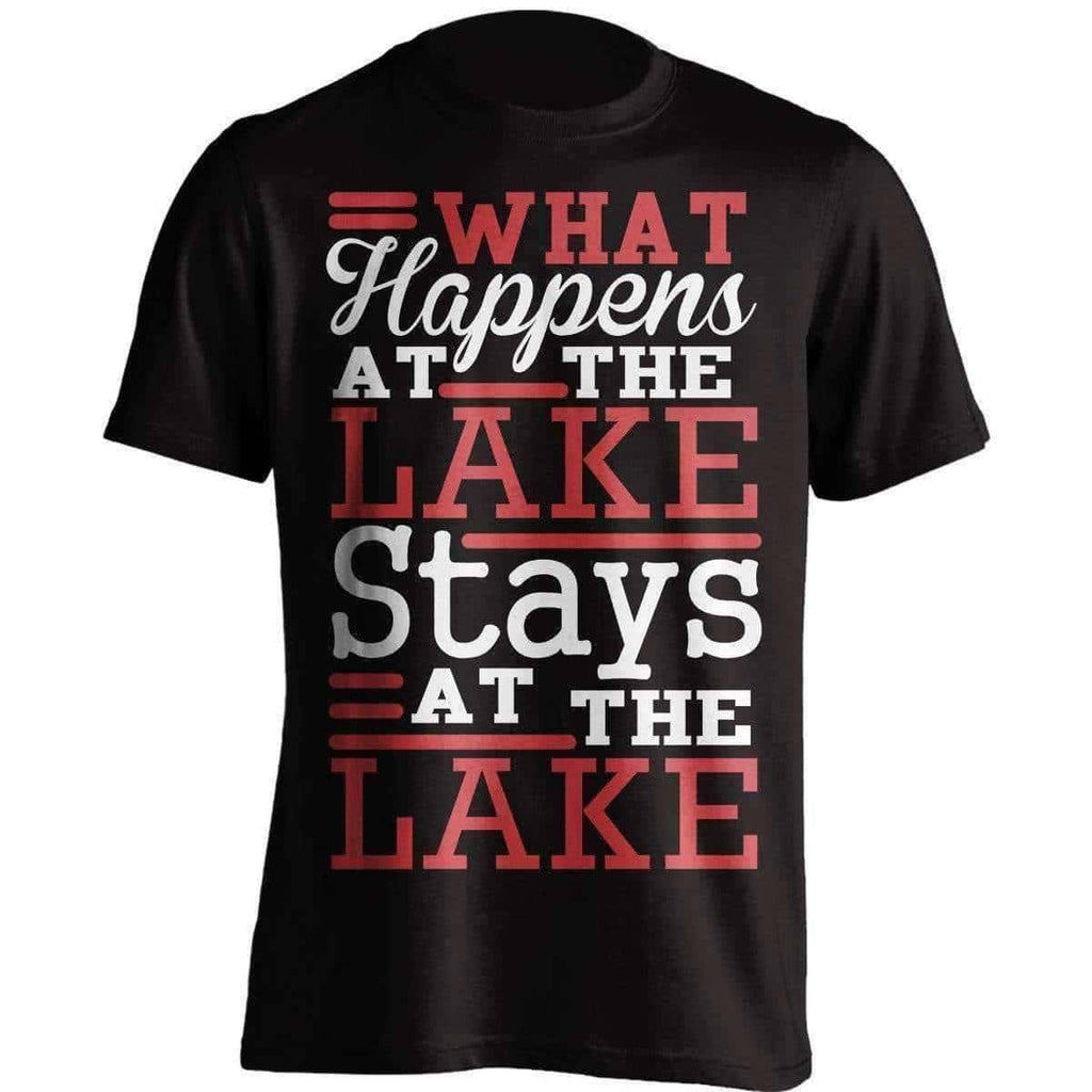 "What Happens At The Lake" Youth's Fishing T-Shirt - OutdoorsAdventurer