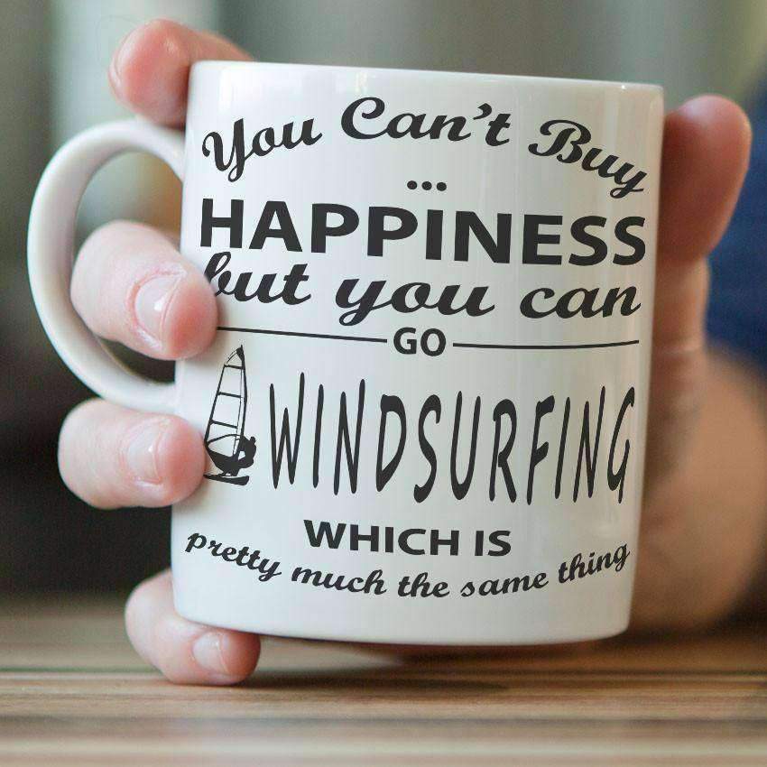 "You Can't Buy Happiness But You Can Go Windsurfing" Mug - OutdoorsAdventurer